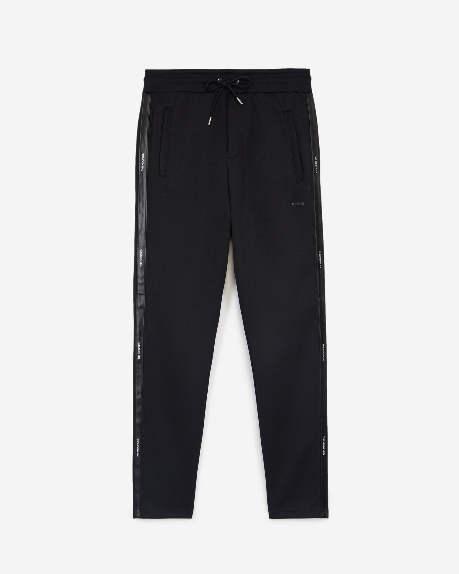 Marineblaue Jogginghose mit weißen Streifen, NAVY, hi-res image number null