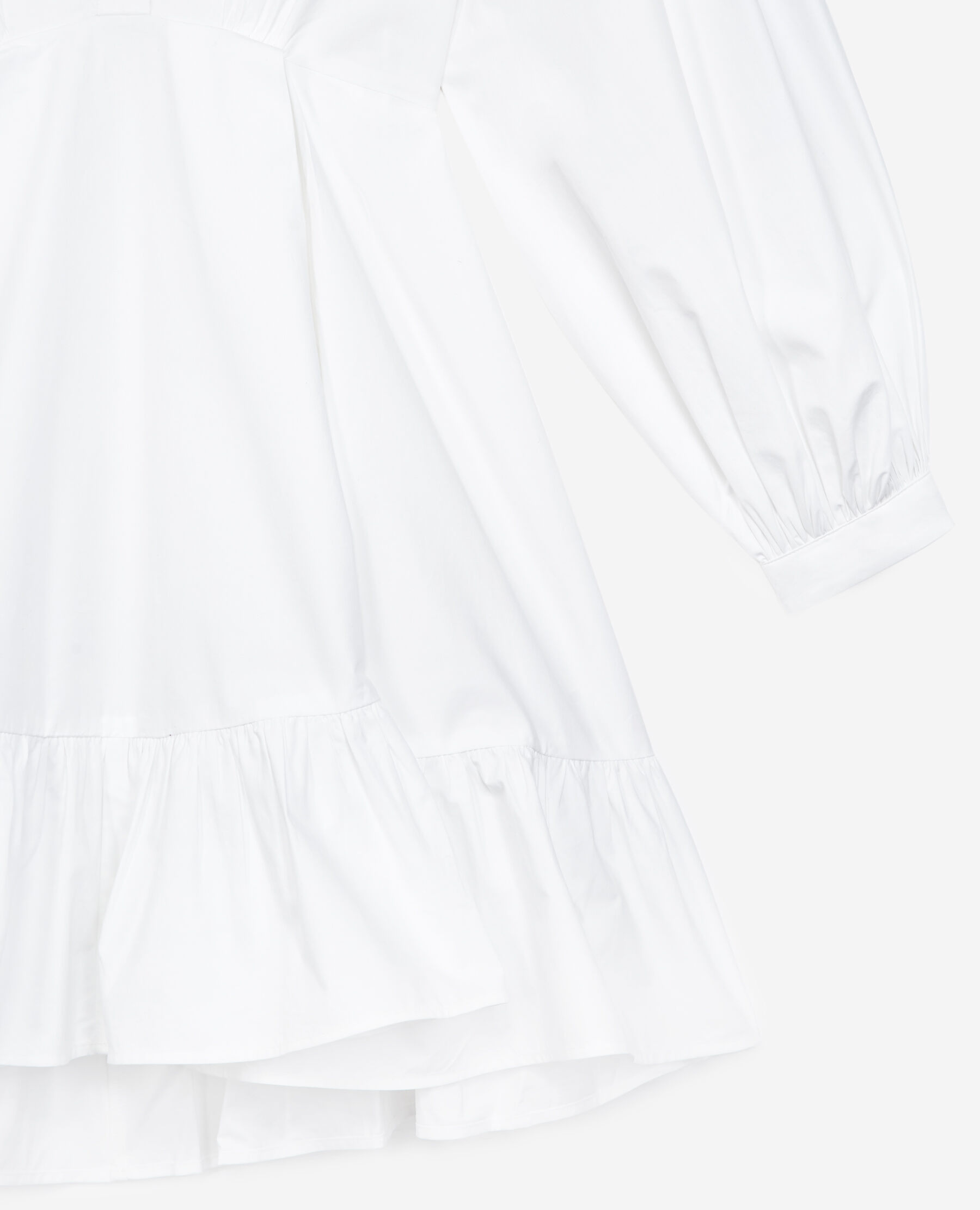 White shirt dress with bib The Kooples UK