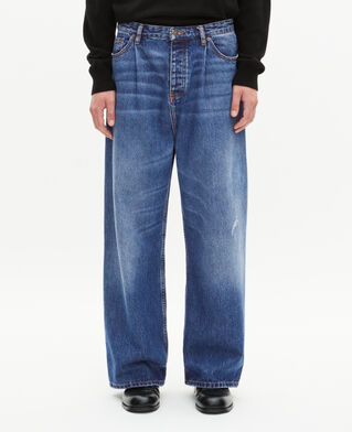 The Kooples HERREN BLUE ELECTRIC weite, dunkelblaue jeans