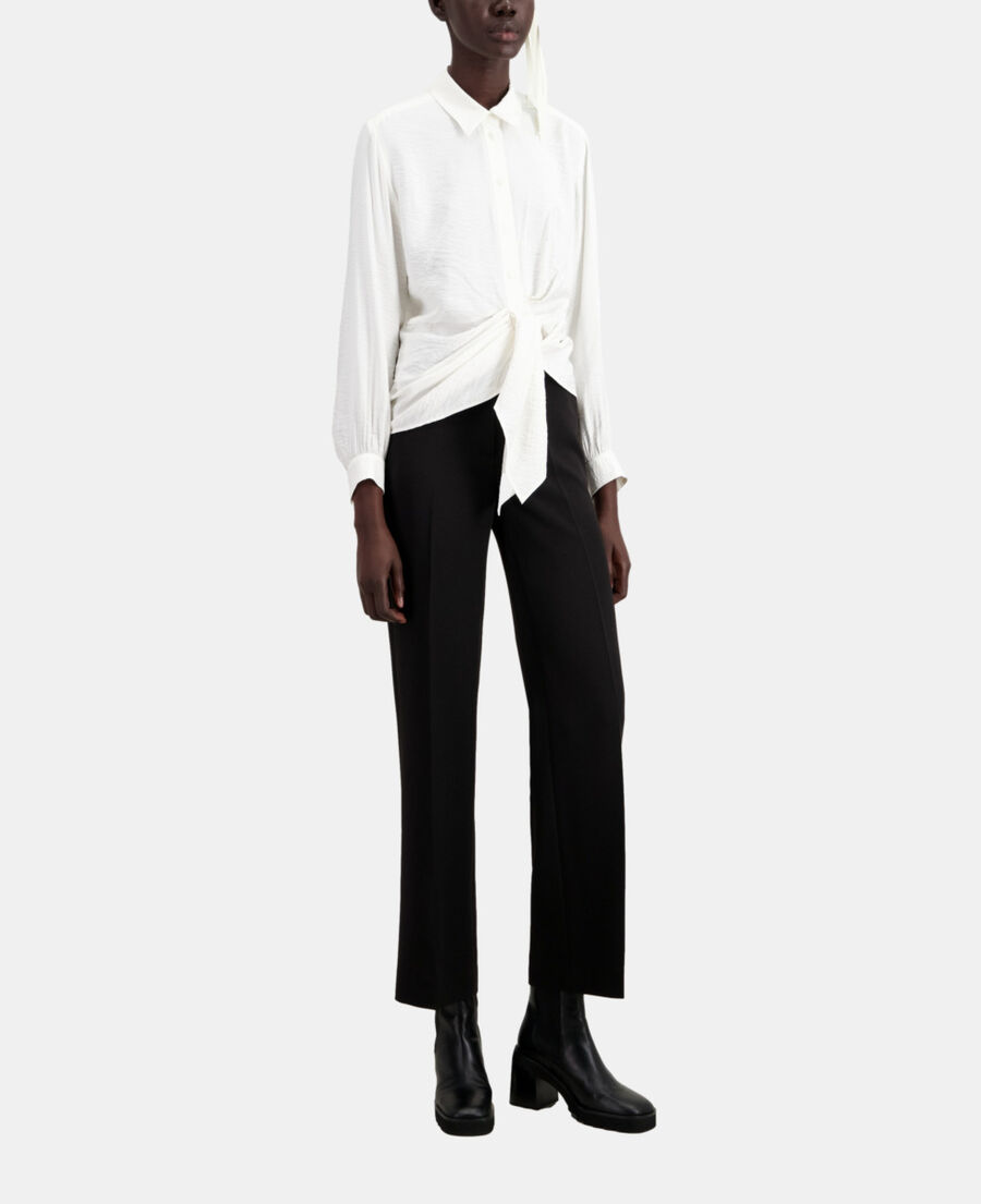 The Kooples WOMEN ECRU ecru shirt with draped effect
