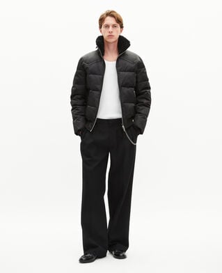 The Kooples MEN BLACK black water-repellent down jacket