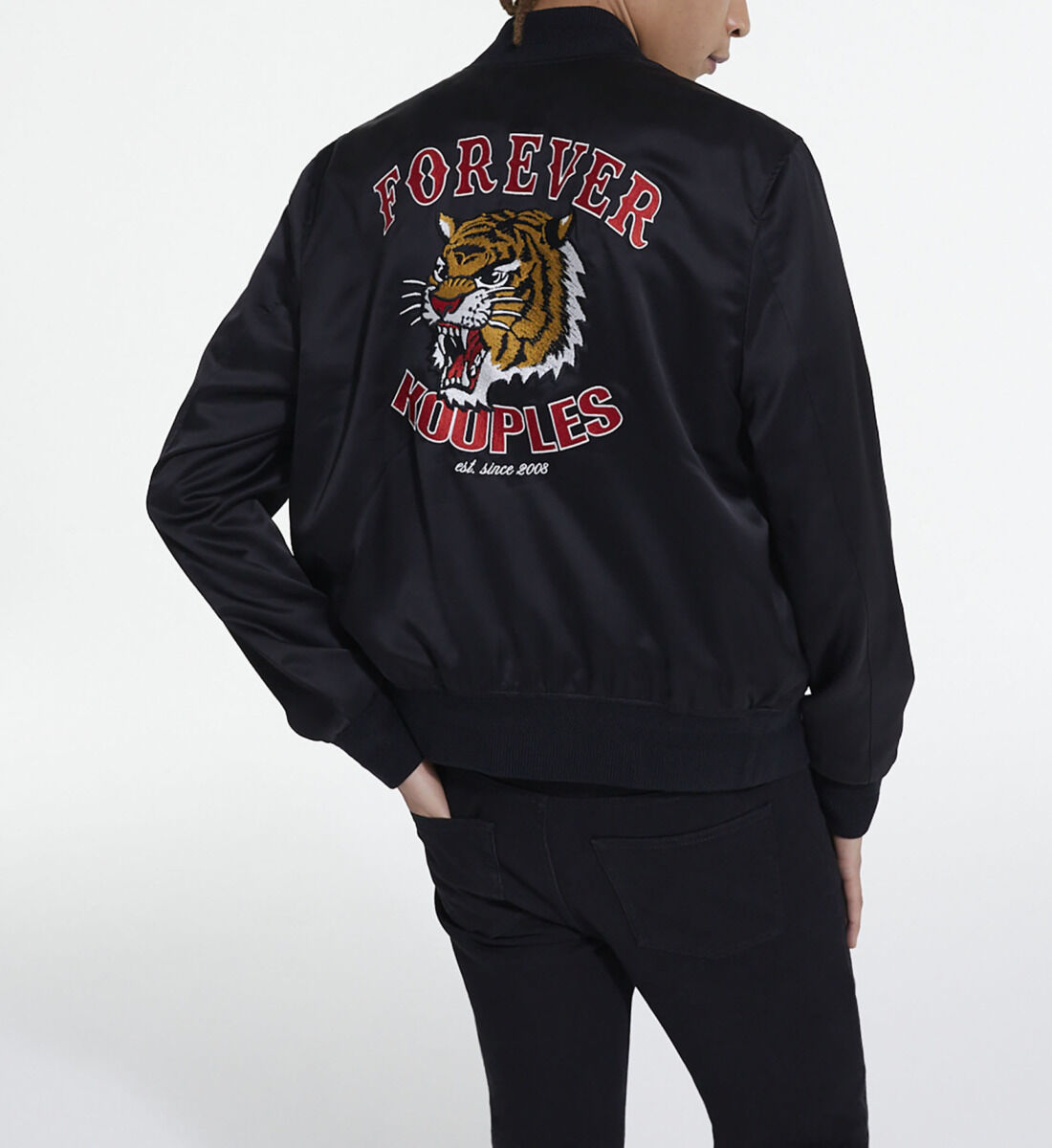 The kooples velluto velvet bomber jacket store