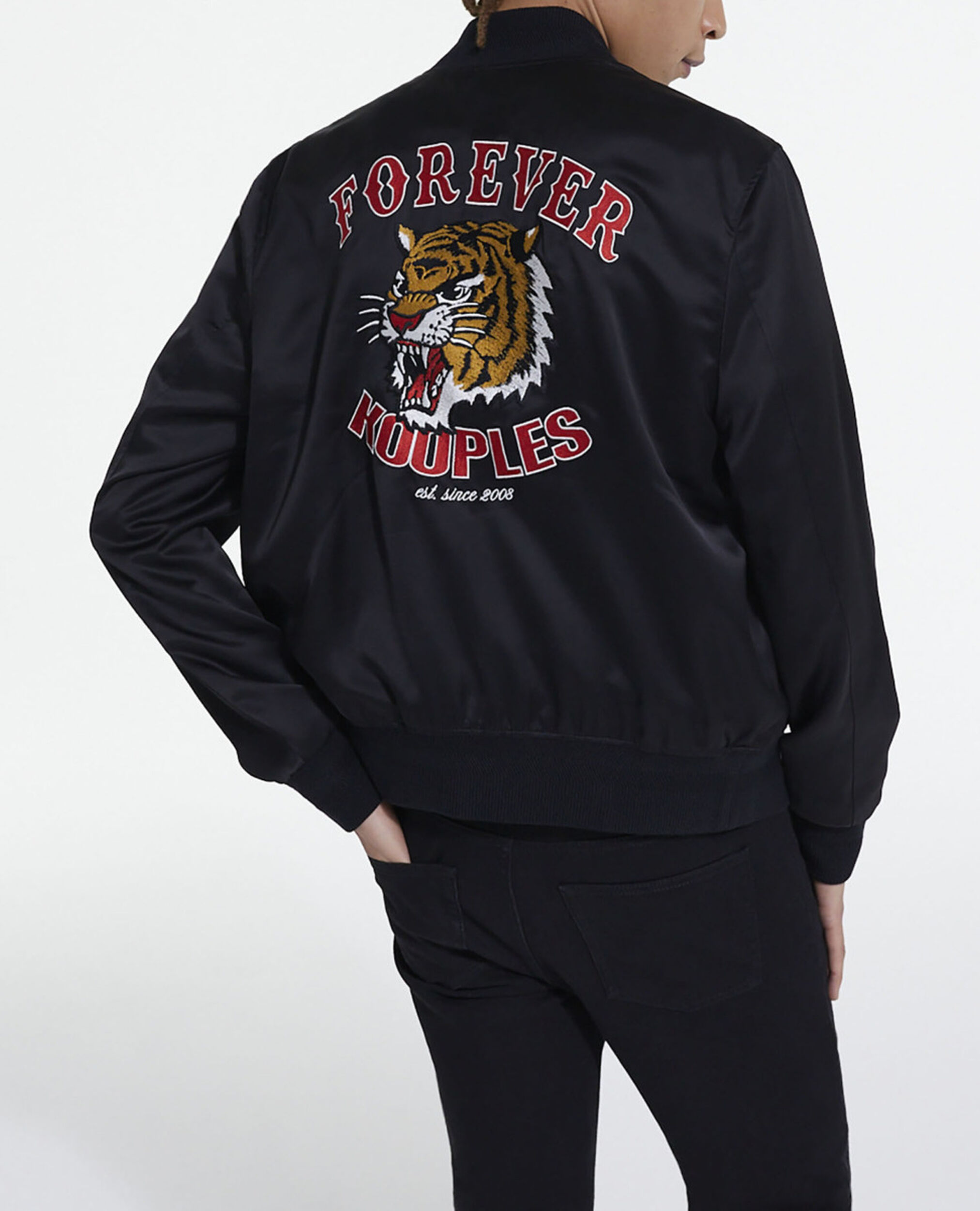 Blouson Forever Kooples réversible noir, BLACK, hi-res image number null