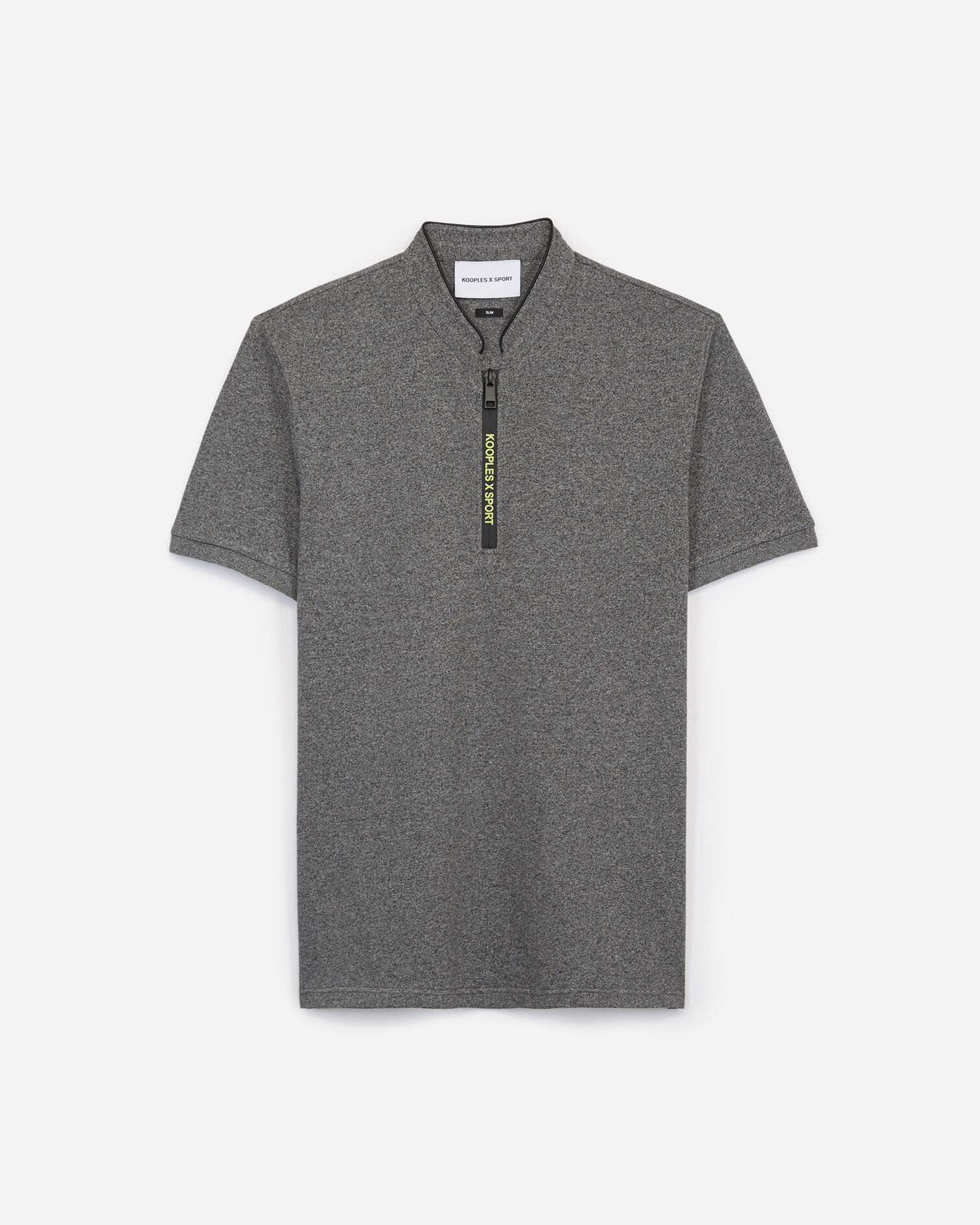 Graues Poloshirt, DARK GREY MELANGE, hi-res image number null