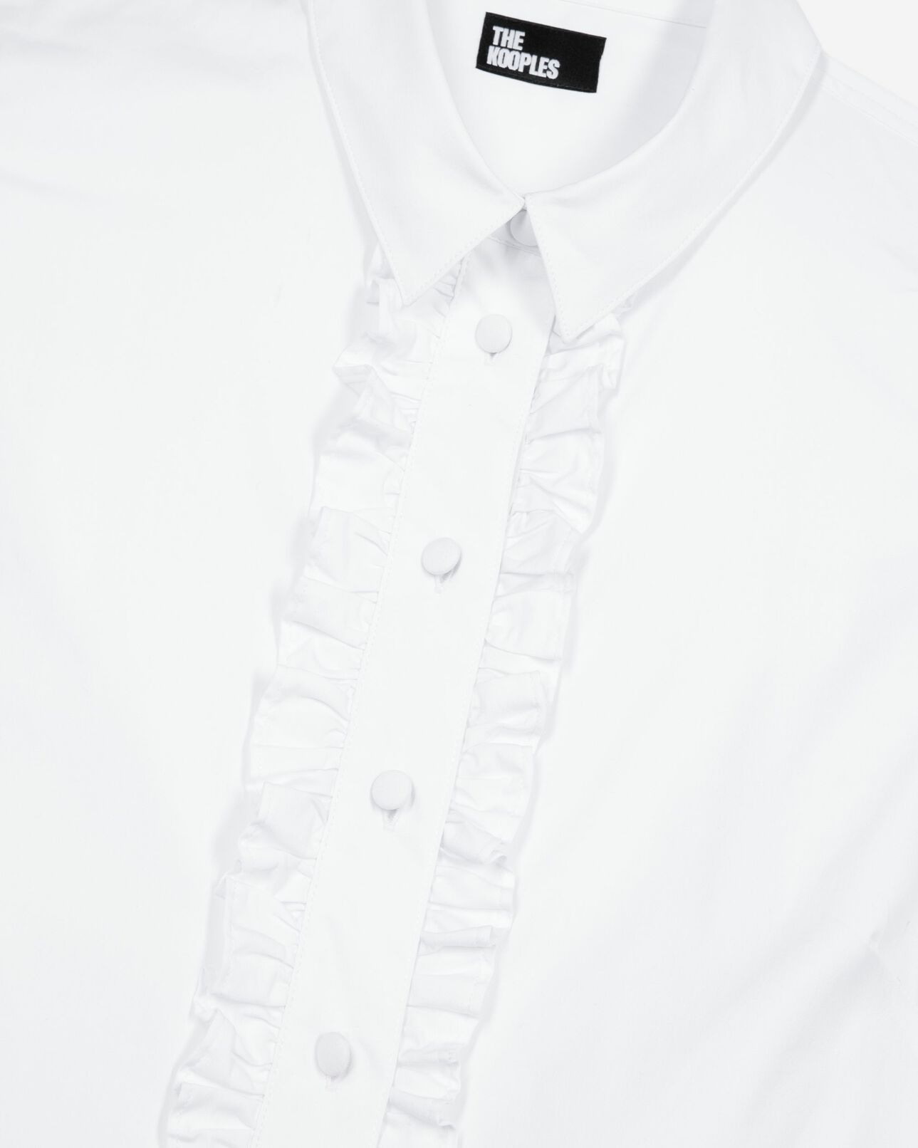 The Kooples WOMEN WHITE white poplin shirt