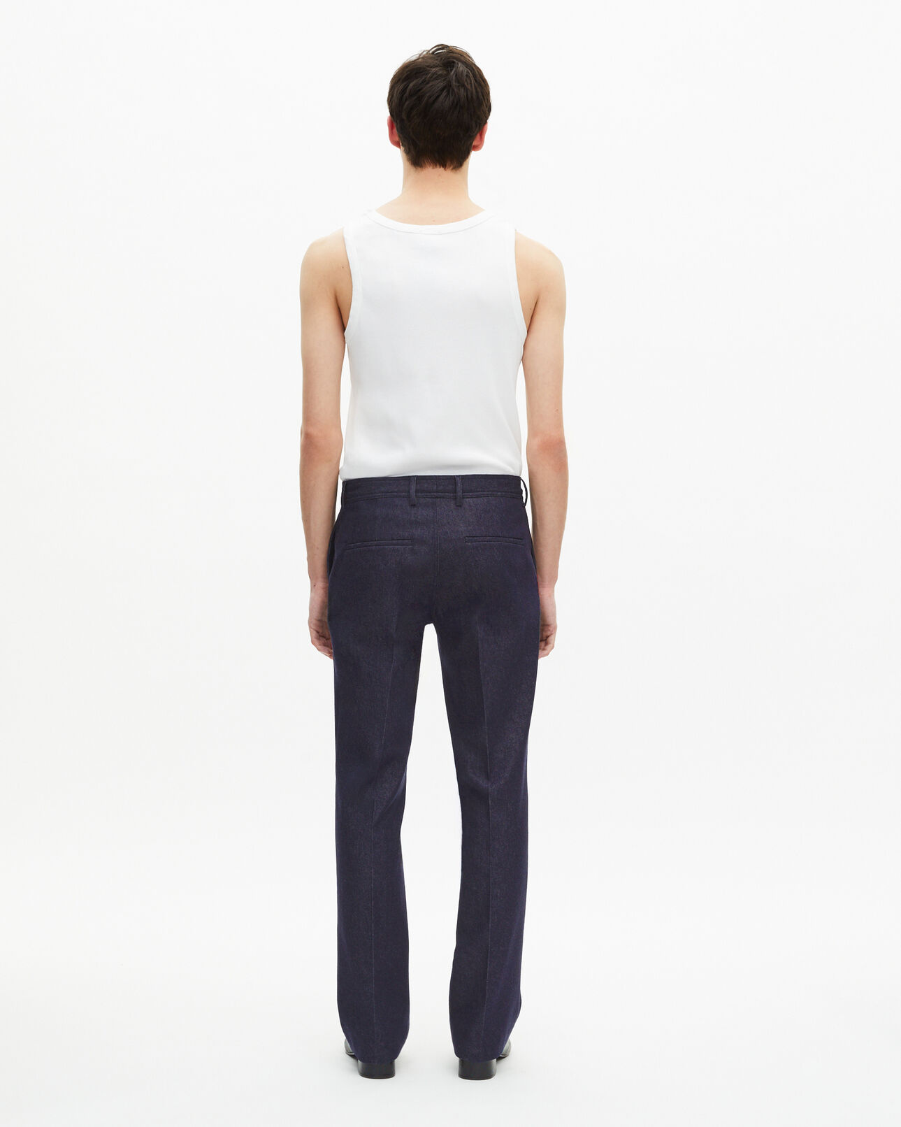 The Kooples HOMBRE NAVY pantalón de traje azul efecto vaquero