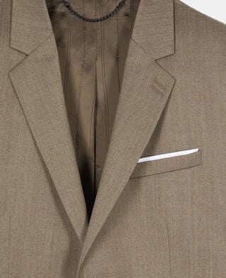 The Kooples HOMME BROWN veste de costume en laine marron clair