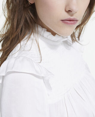 The Kooples FEMME WHITE top blanc