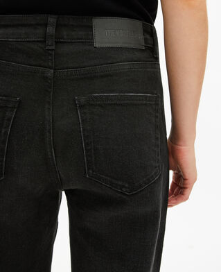 The Kooples WOMEN BLACK black wide jeans