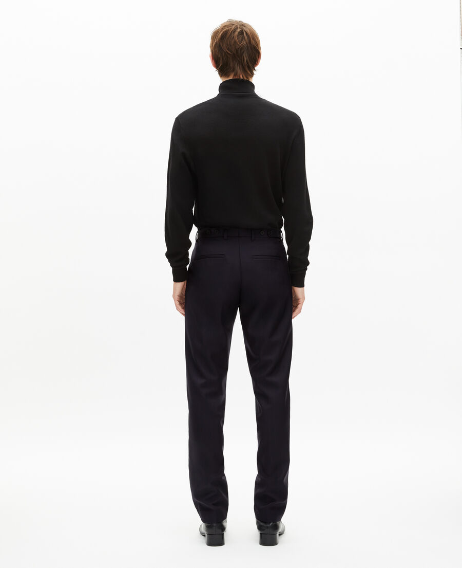 The Kooples HOMME NAVY-RED pantalon de costume &agrave; rayures marine