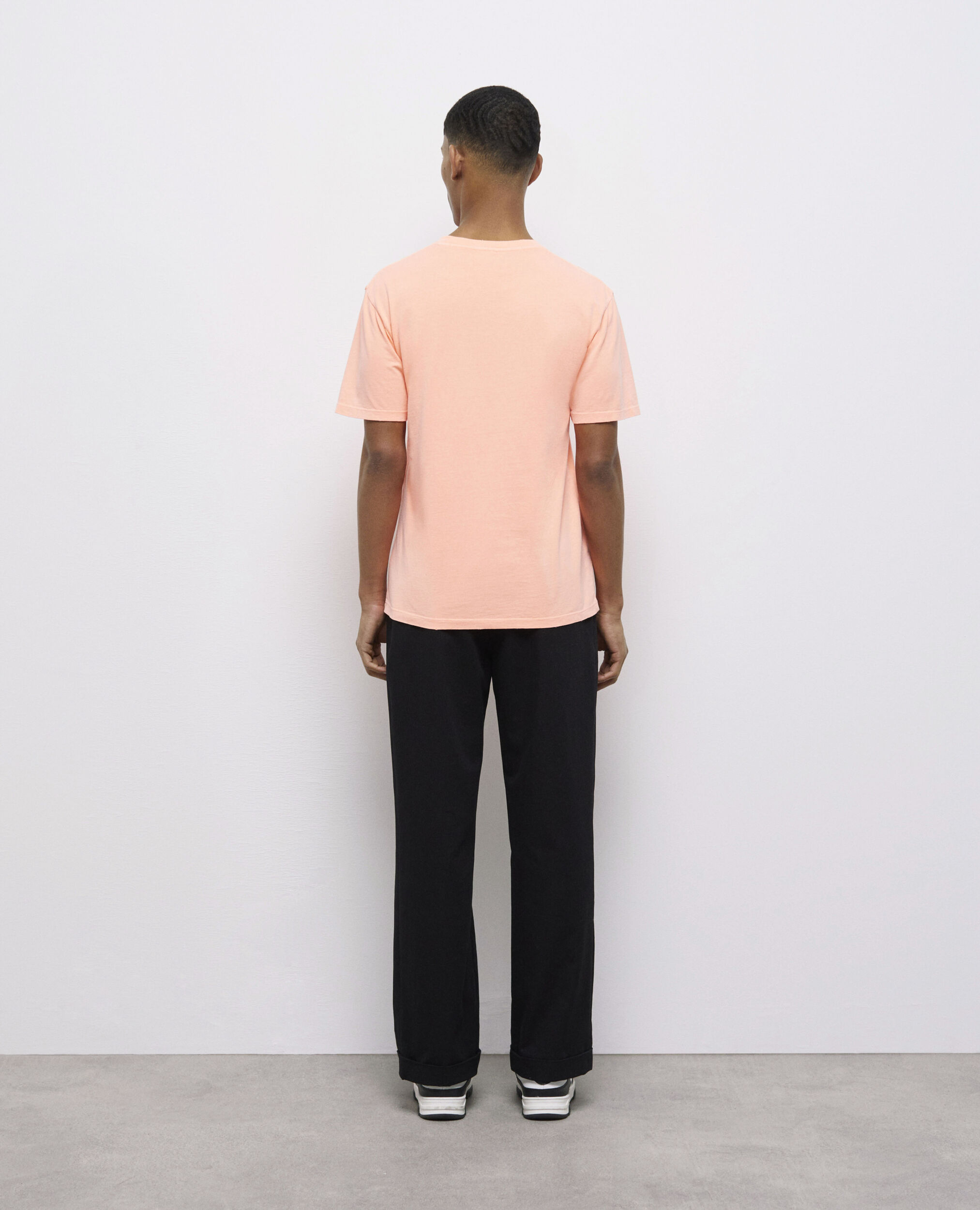 Fluorescent orange T-shirt with logo, ORANGE FLUO, hi-res image number null