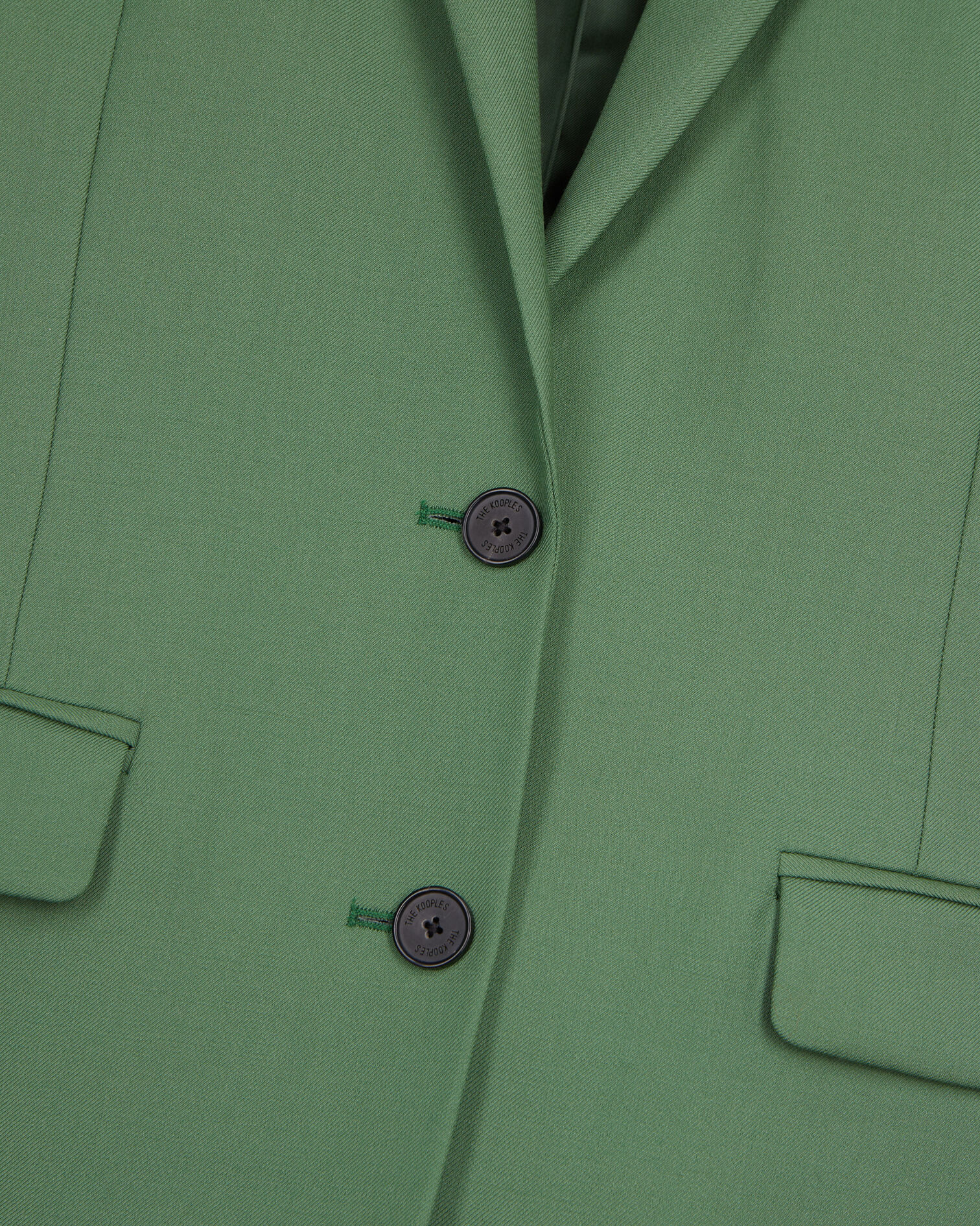 Grüne Anzugjacke aus Wolle, LIGHT KAKI, hi-res image number null