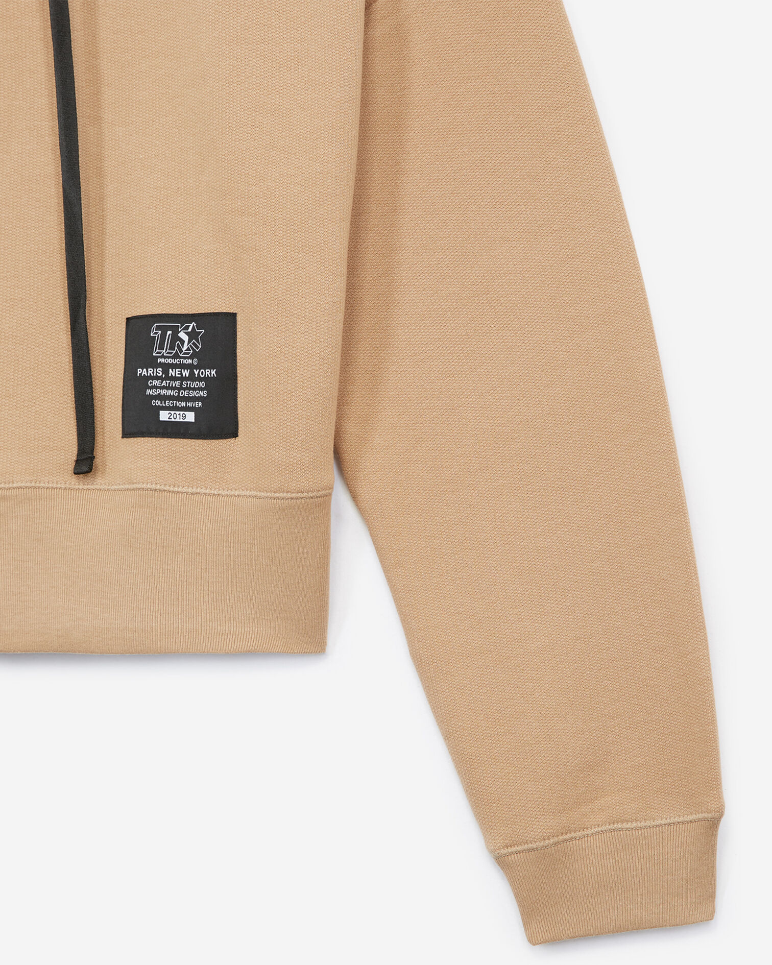 Sweatshirt beige large capuche, BEIGE, hi-res image number null