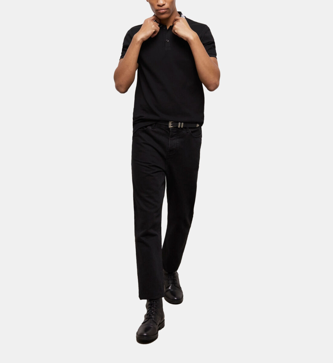 Black polo dress pants 2025