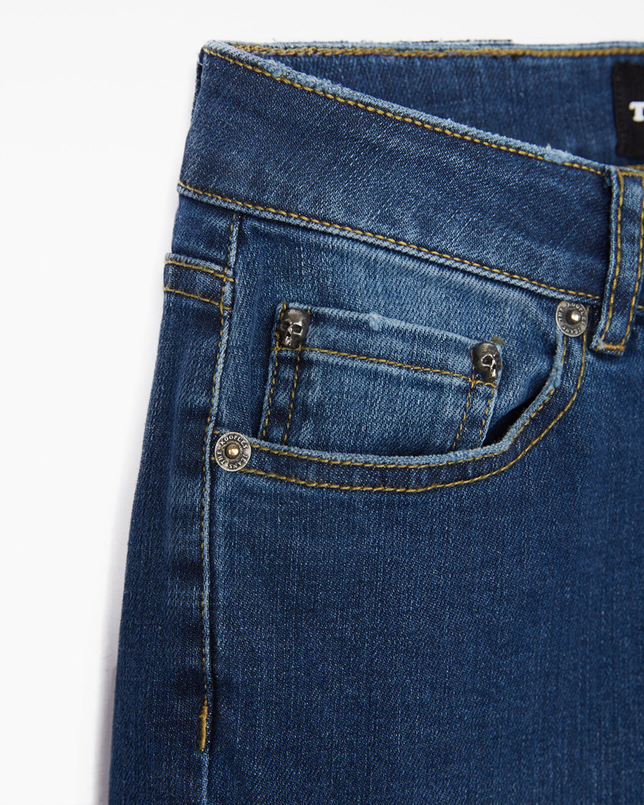 The Kooples DAMEN BLUE WASHED destroyed franky jeans