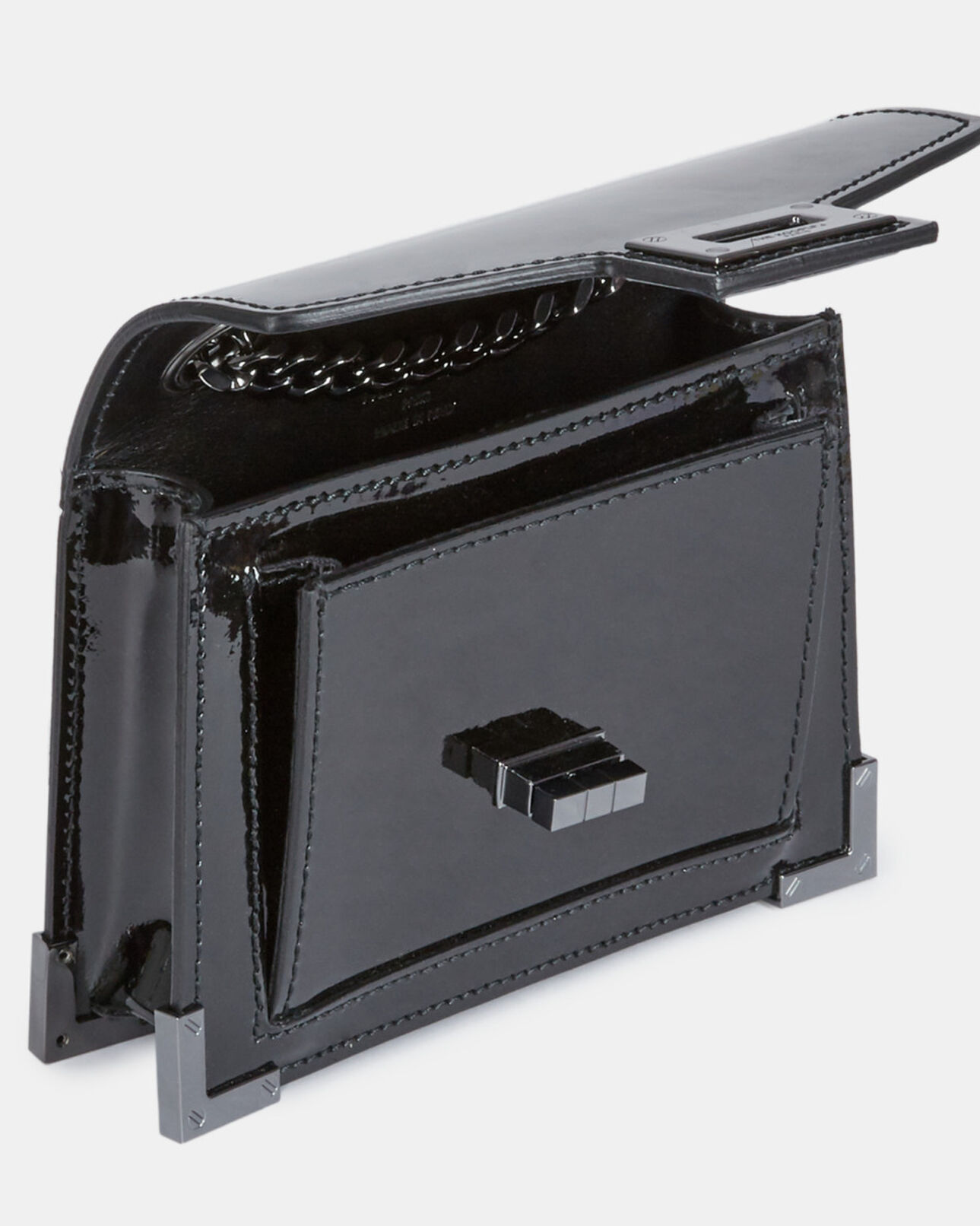 The Kooples F BLACK nano emily bag in black leather
