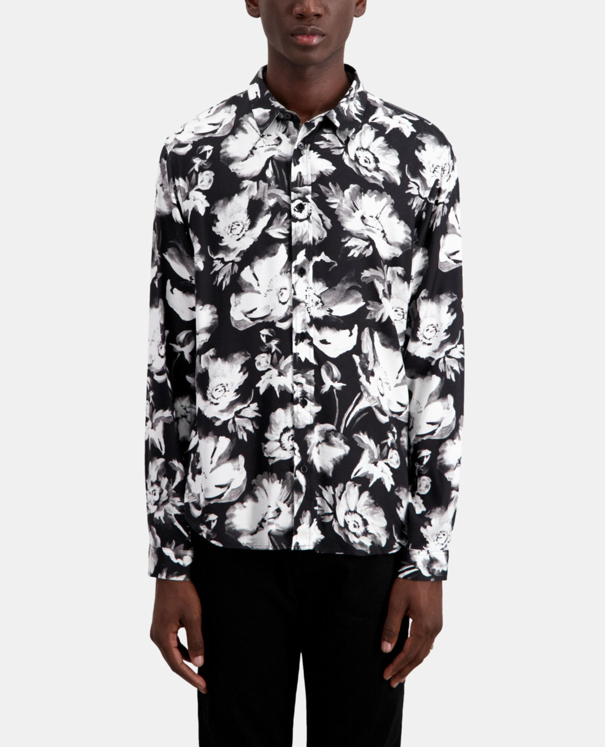 Camisa estampada, BLACK WHITE, hi-res image number null