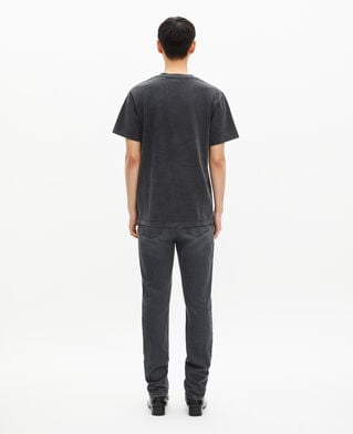 The Kooples H BLACK WASHED t-shirt with black panther screen print