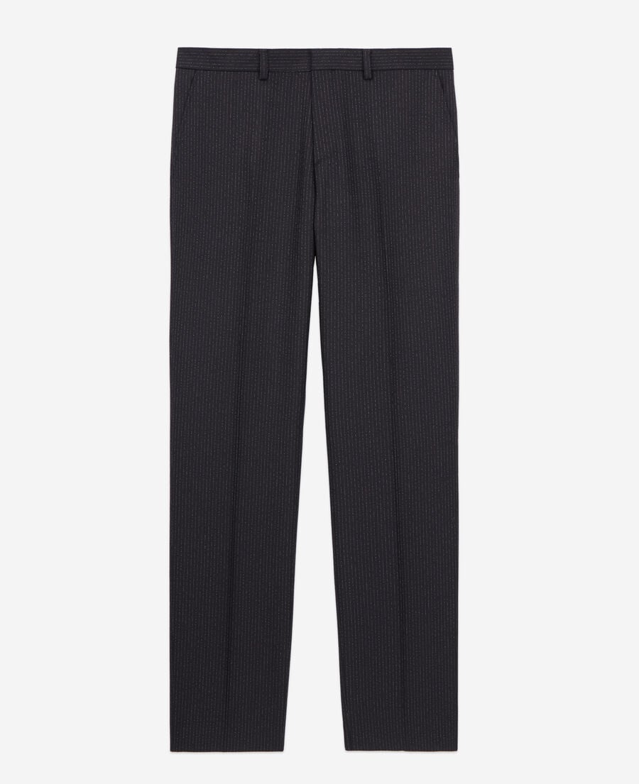 The Kooples H BLACK-ECRU black striped suit trousers