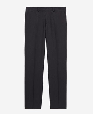 The Kooples H BLACK-ECRU black striped suit trousers