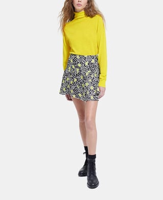 The Kooples FEMME ECRU / YELLOW jupe courte imprimée