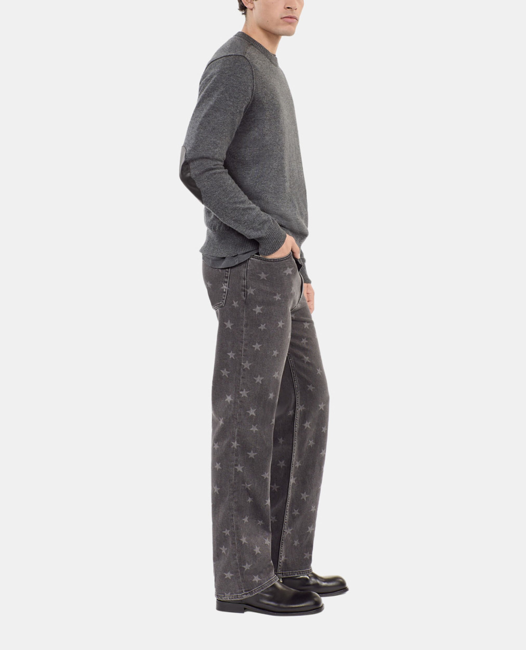 Grey wool sweater, MIDDLE GREY MEL, hi-res image number null
