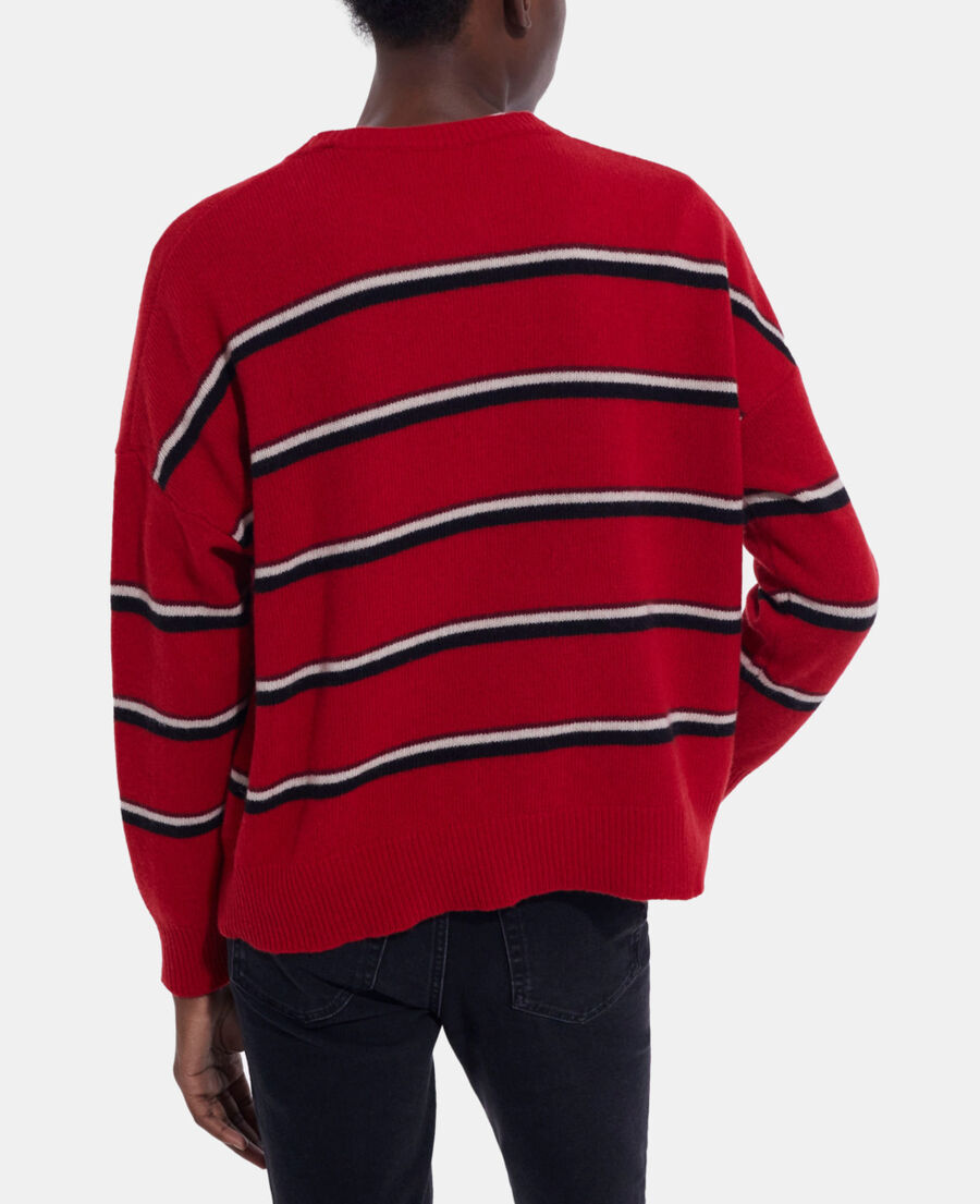 red cashmere sweater