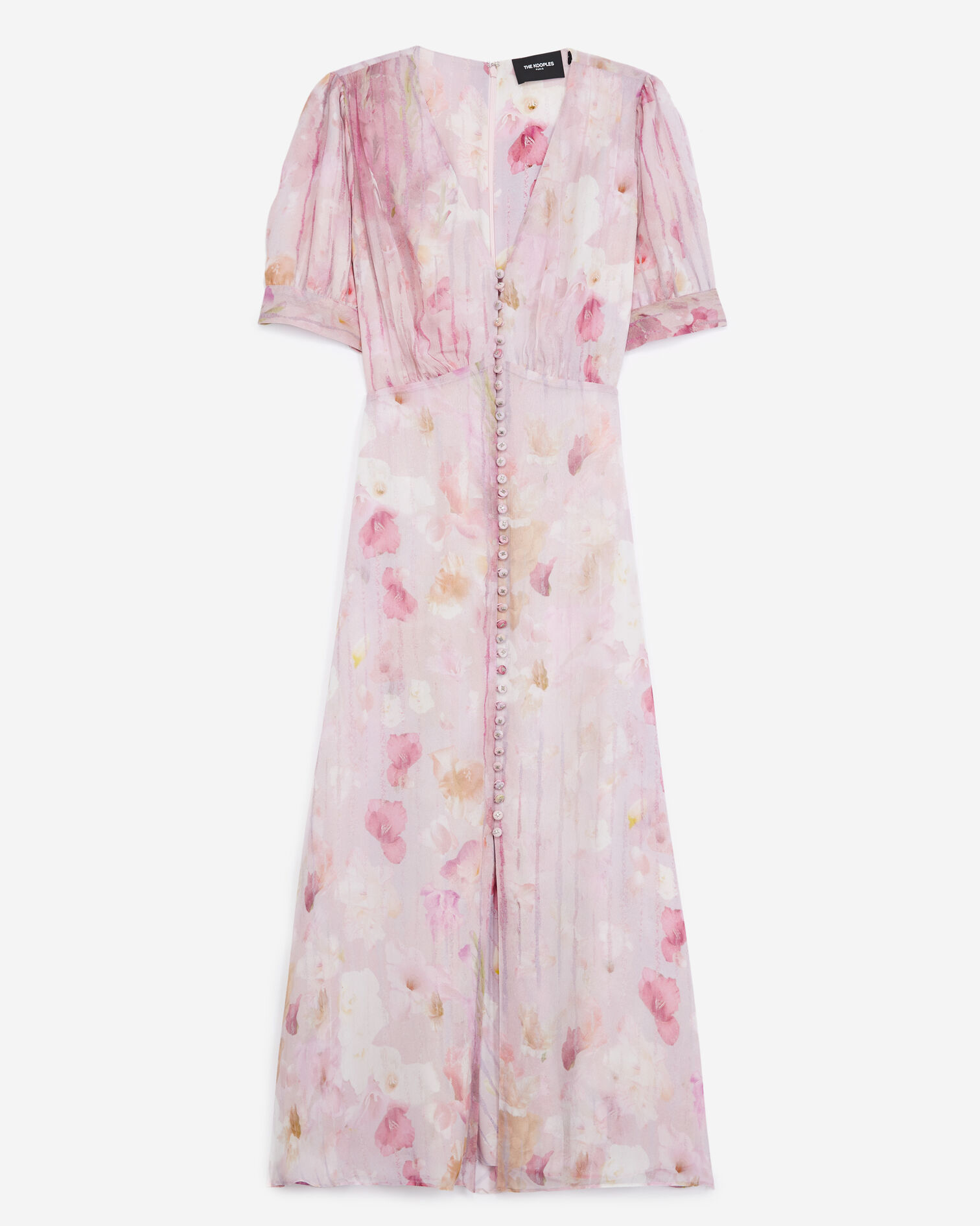 Robe longue imprimée fleuri, PINK, hi-res image number null