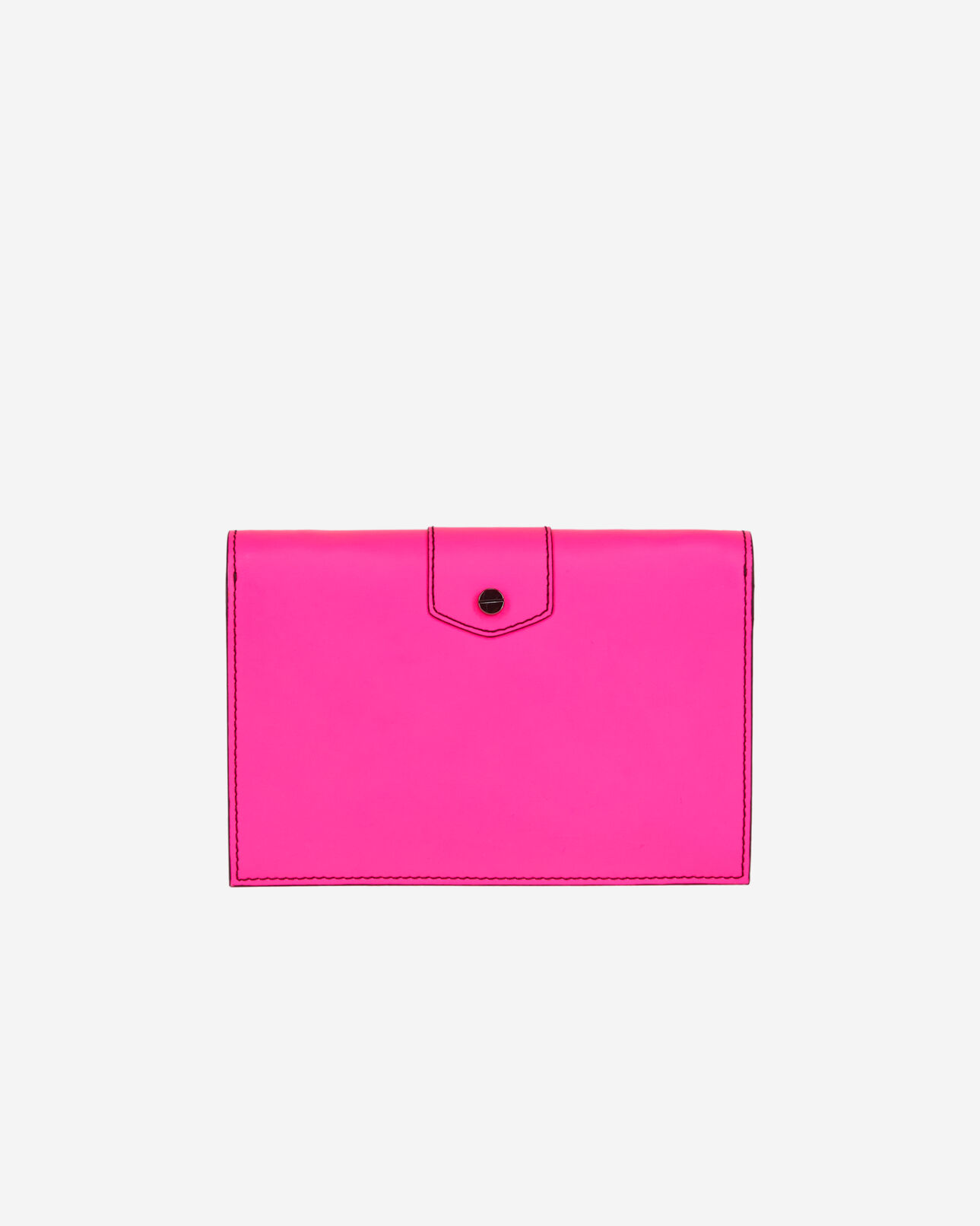 The Kooples WOMEN ELECTRIC PINK medium emily pink leather clutch bag