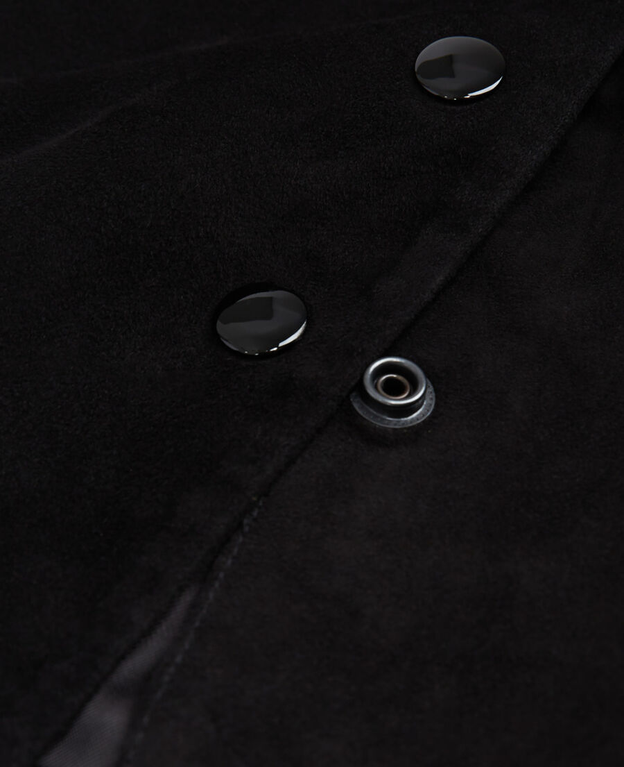 jupe courte en cuir noire
