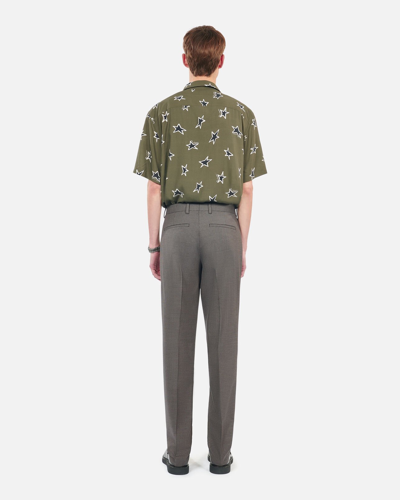 The Kooples MEN BROWN brown wool suit trousers