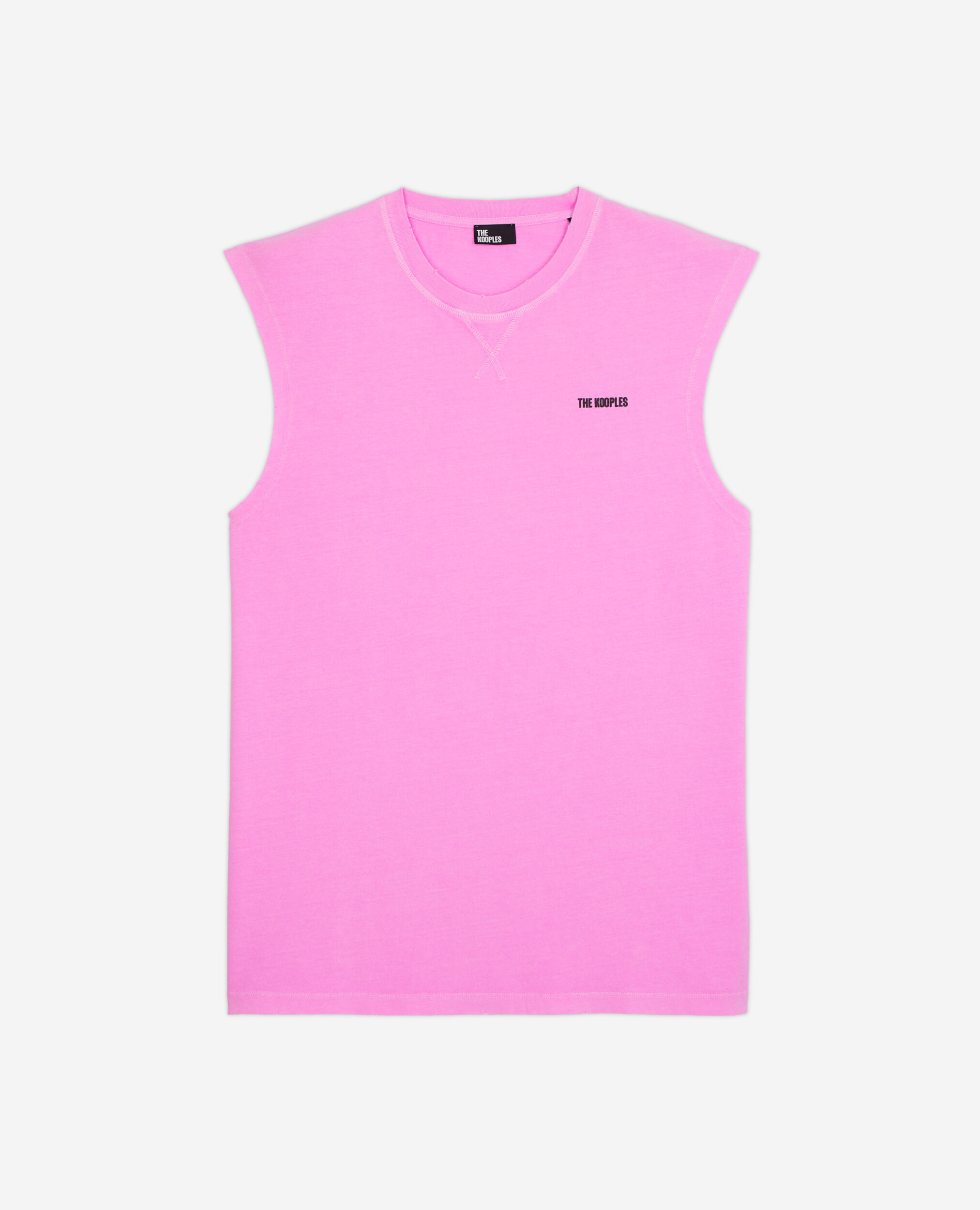 T-shirt Homme rose fluo avec logo, FLUO PINK, hi-res image number null