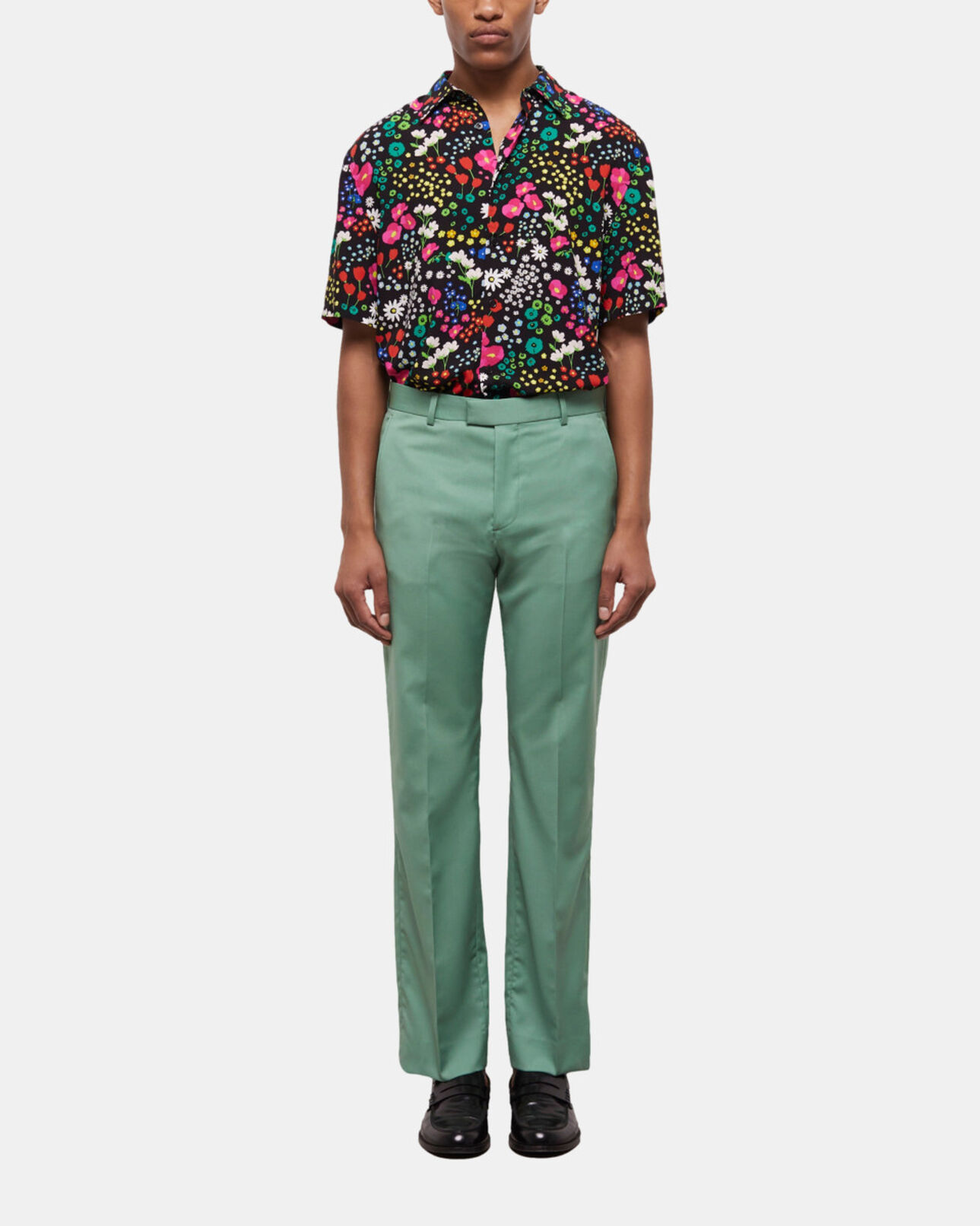The Kooples HERREN GREEN grüne anzughose aus wolle