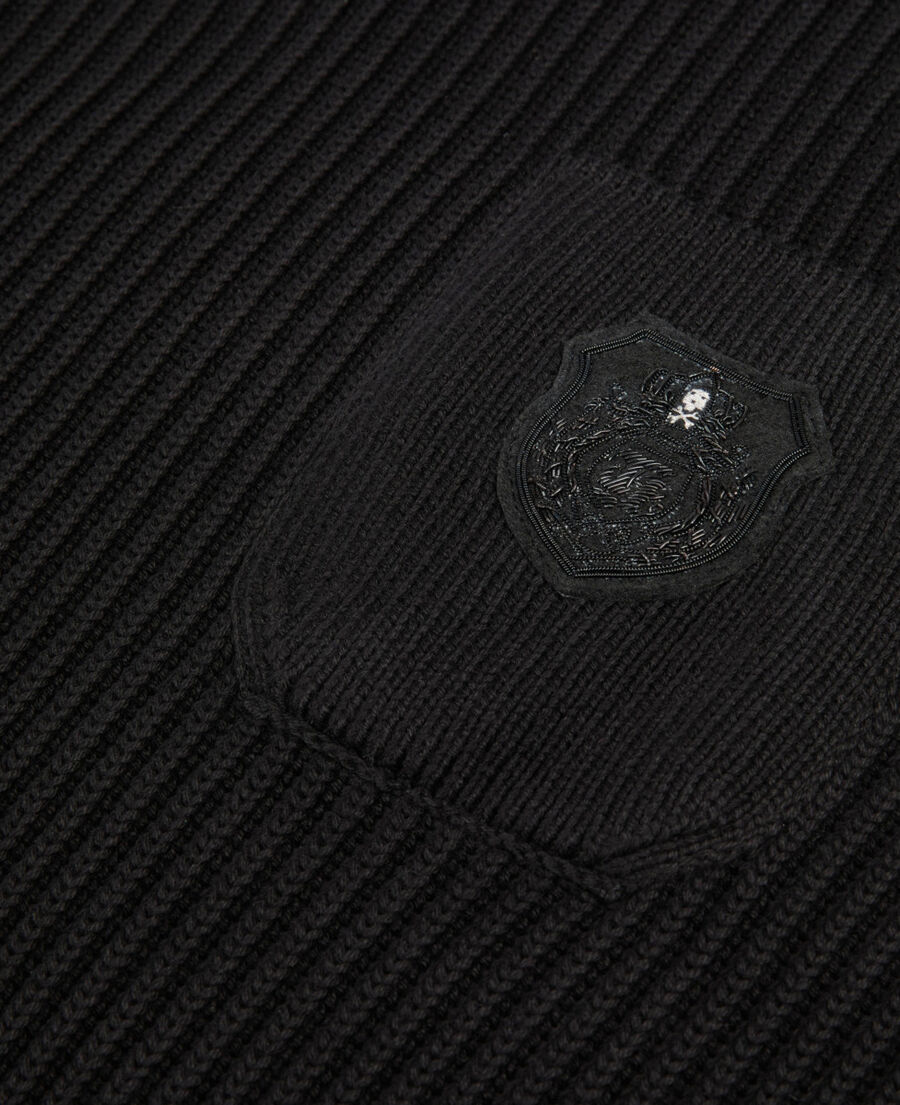 The Kooples H BLACK black cotton sweater