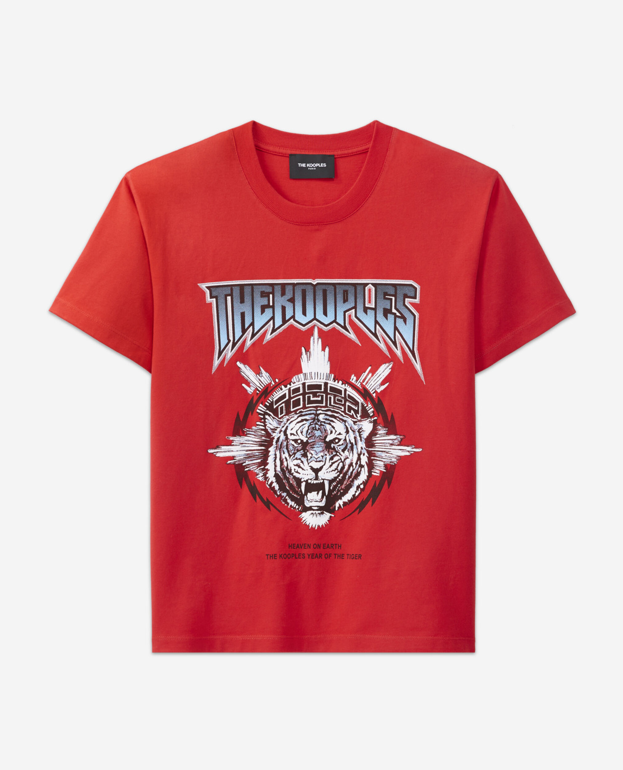 Tiger T-shirt, RED, hi-res image number null