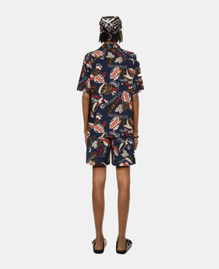 The Kooples H NAVY printed short-sleeved shirt