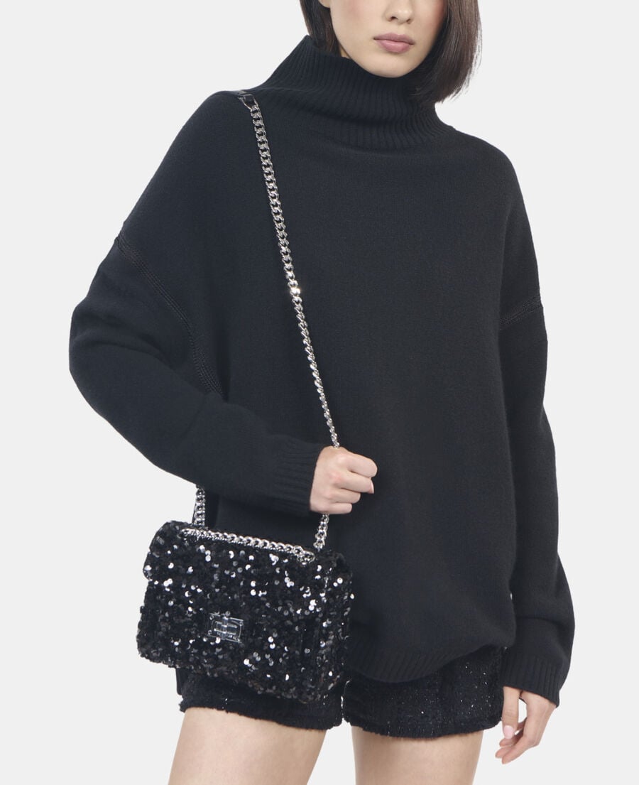 The Kooples DAMEN BLACK schwarzer pullover aus kaschmir