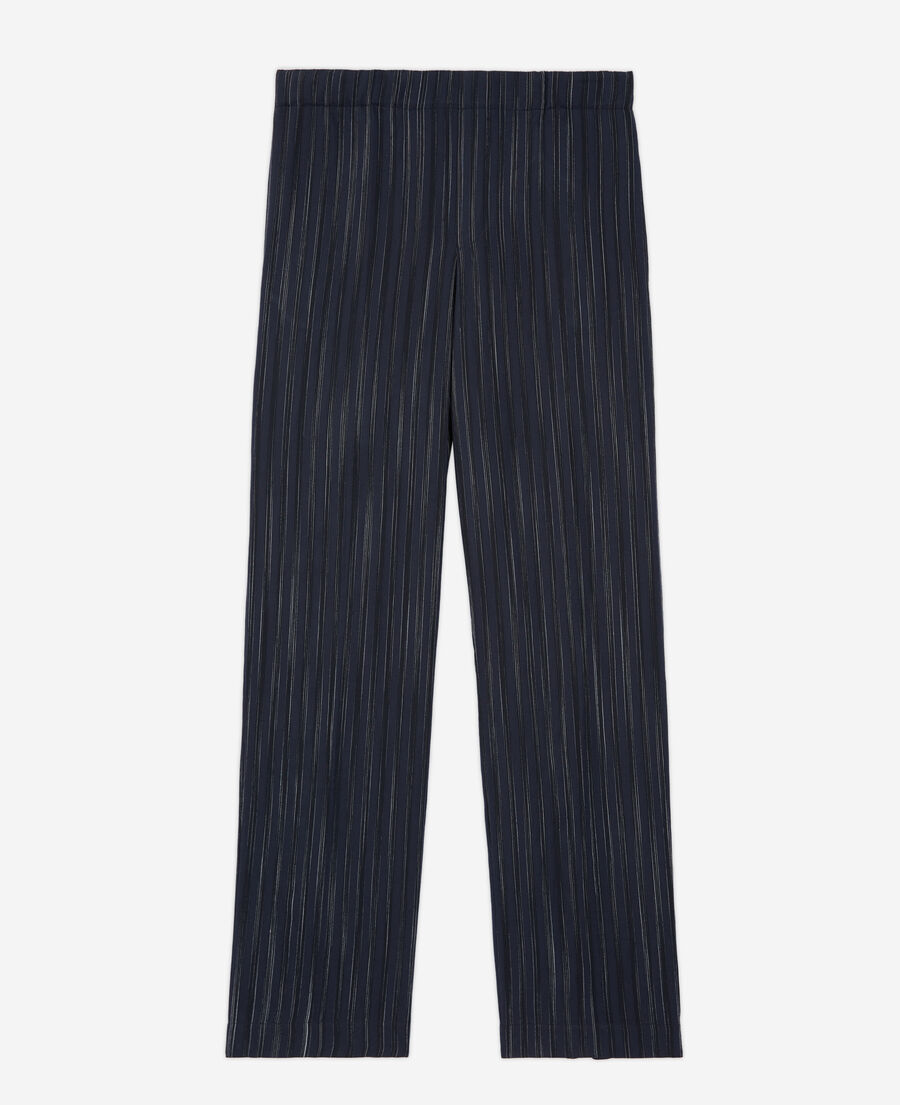 marineblaue hose mit streifen