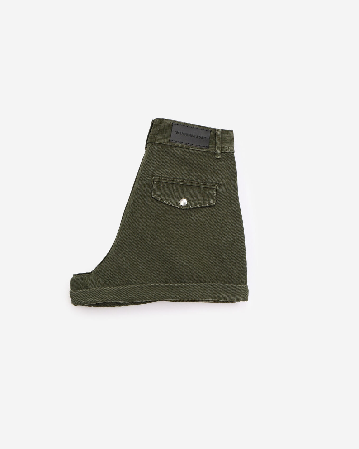 Stretch linen khaki shorts with pockets, KAKI, hi-res image number null