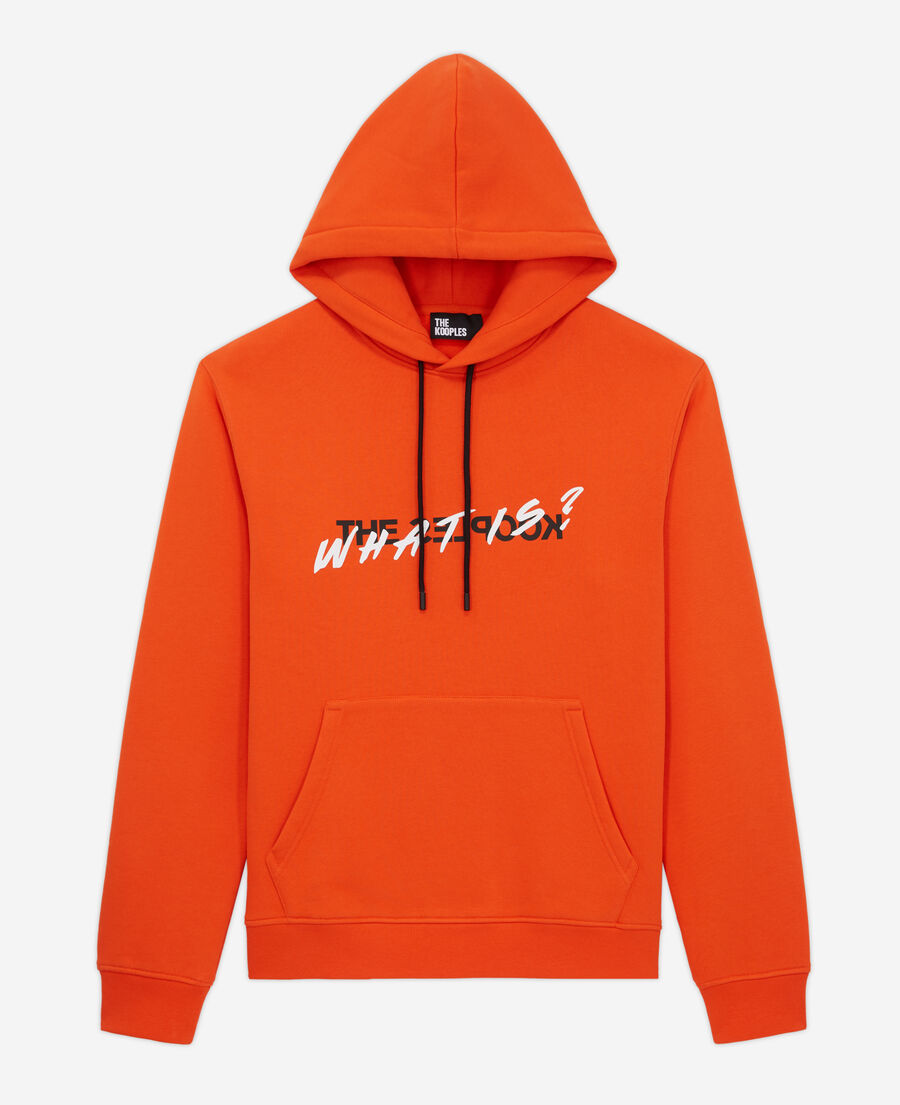 orange what is hooded sweatshirt