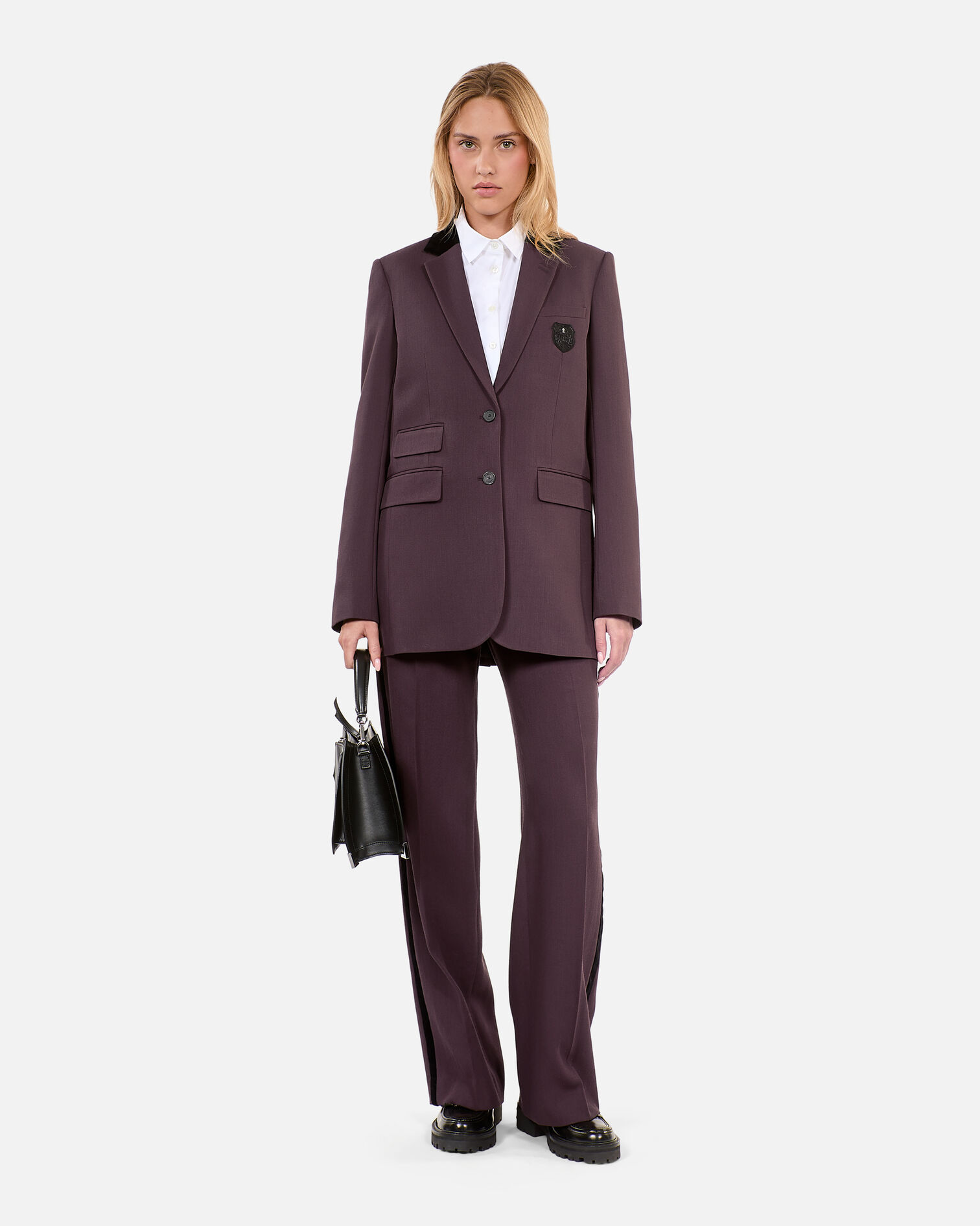 Veste tailleur en laine marron, BROWN, hi-res image number null