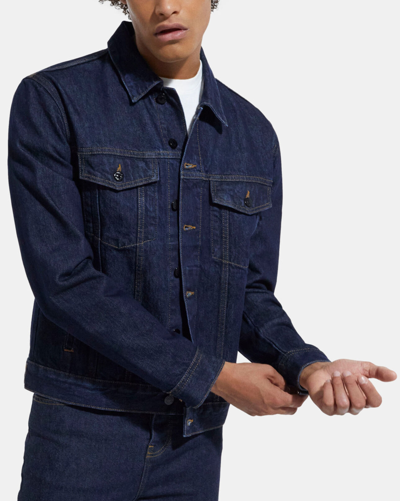 The Kooples HOMME BLUE BRUT blouson en jean bleu