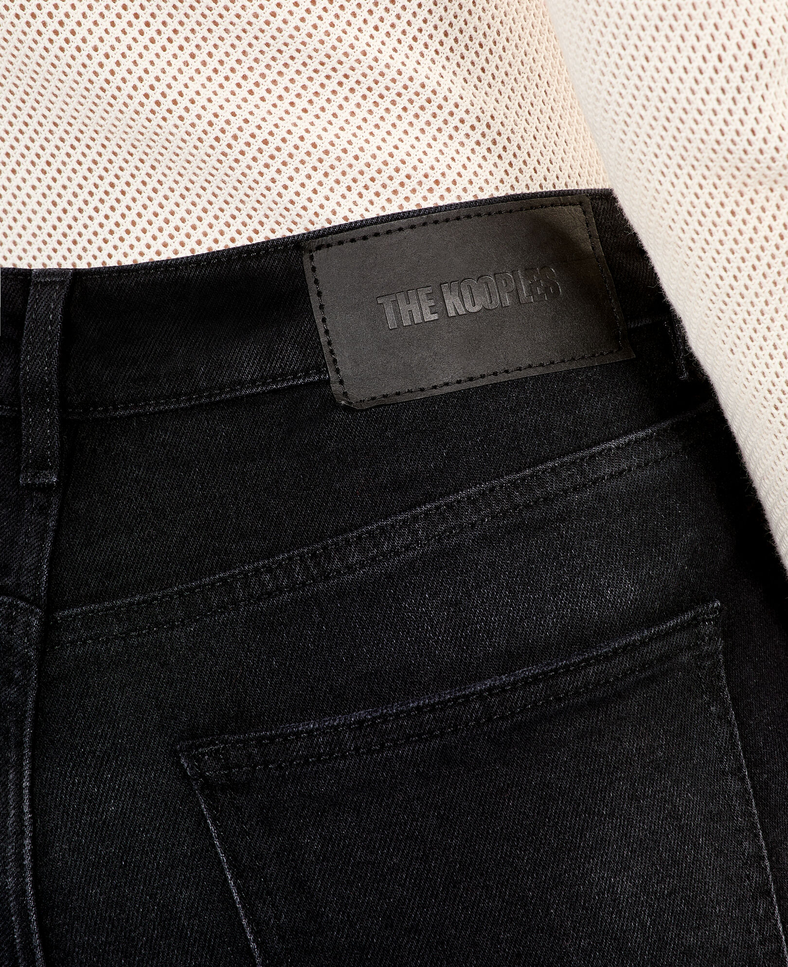 The Kooples WOMEN BLACK WASHED black flare jeans