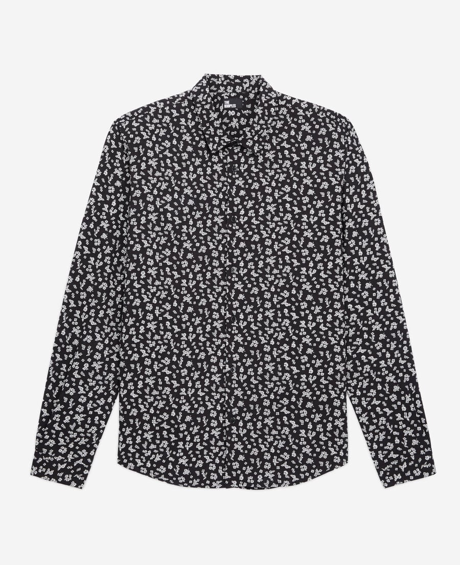 The Kooples HOMME BLACK-ECRU chemise imprimée
