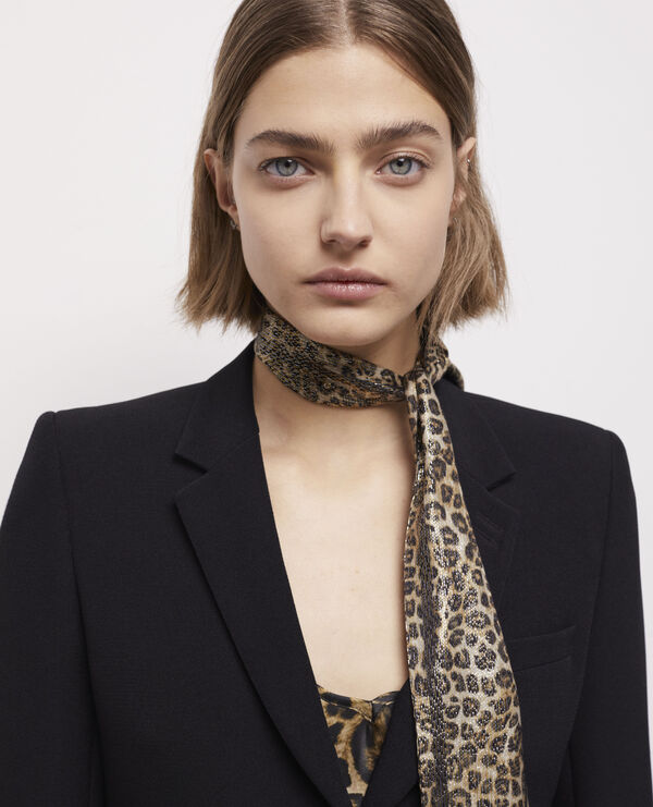 leopard-print scarf