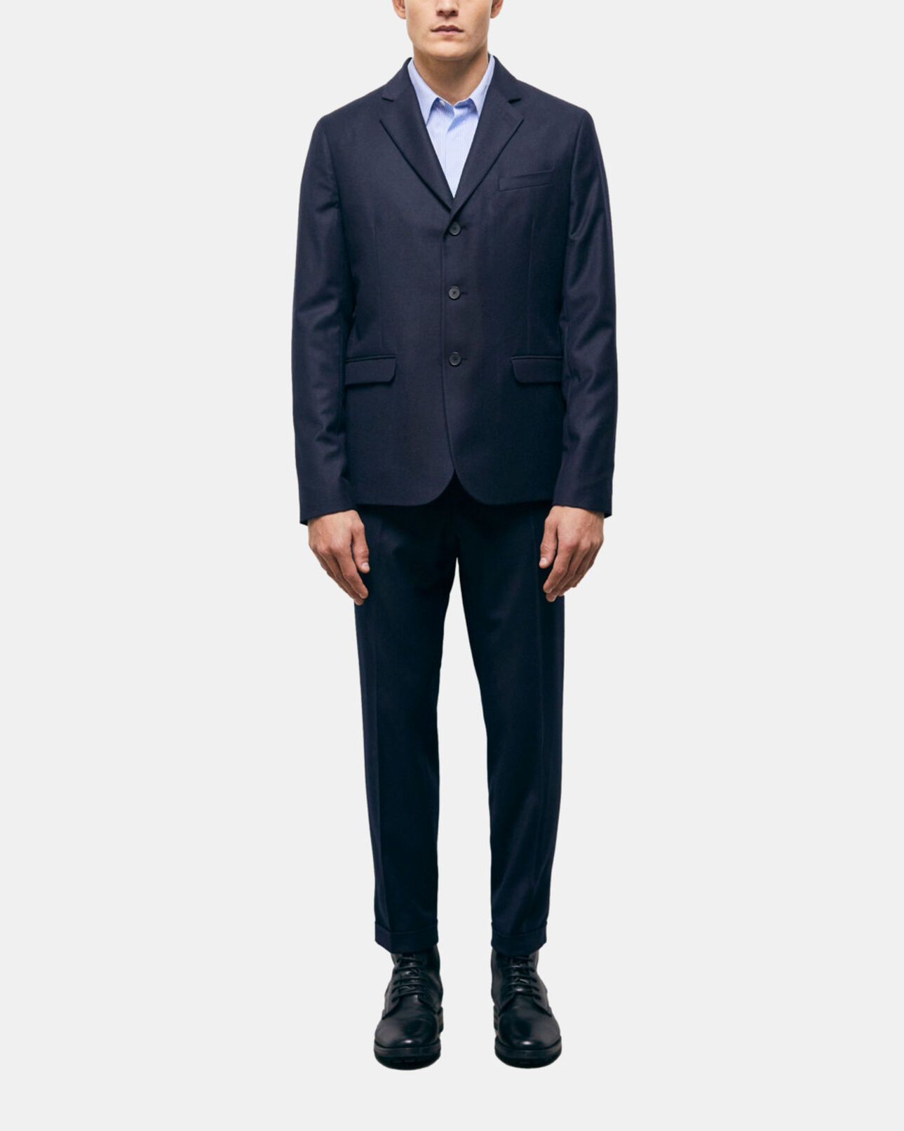 The Kooples MEN NAVY navy blue wool suit jacket