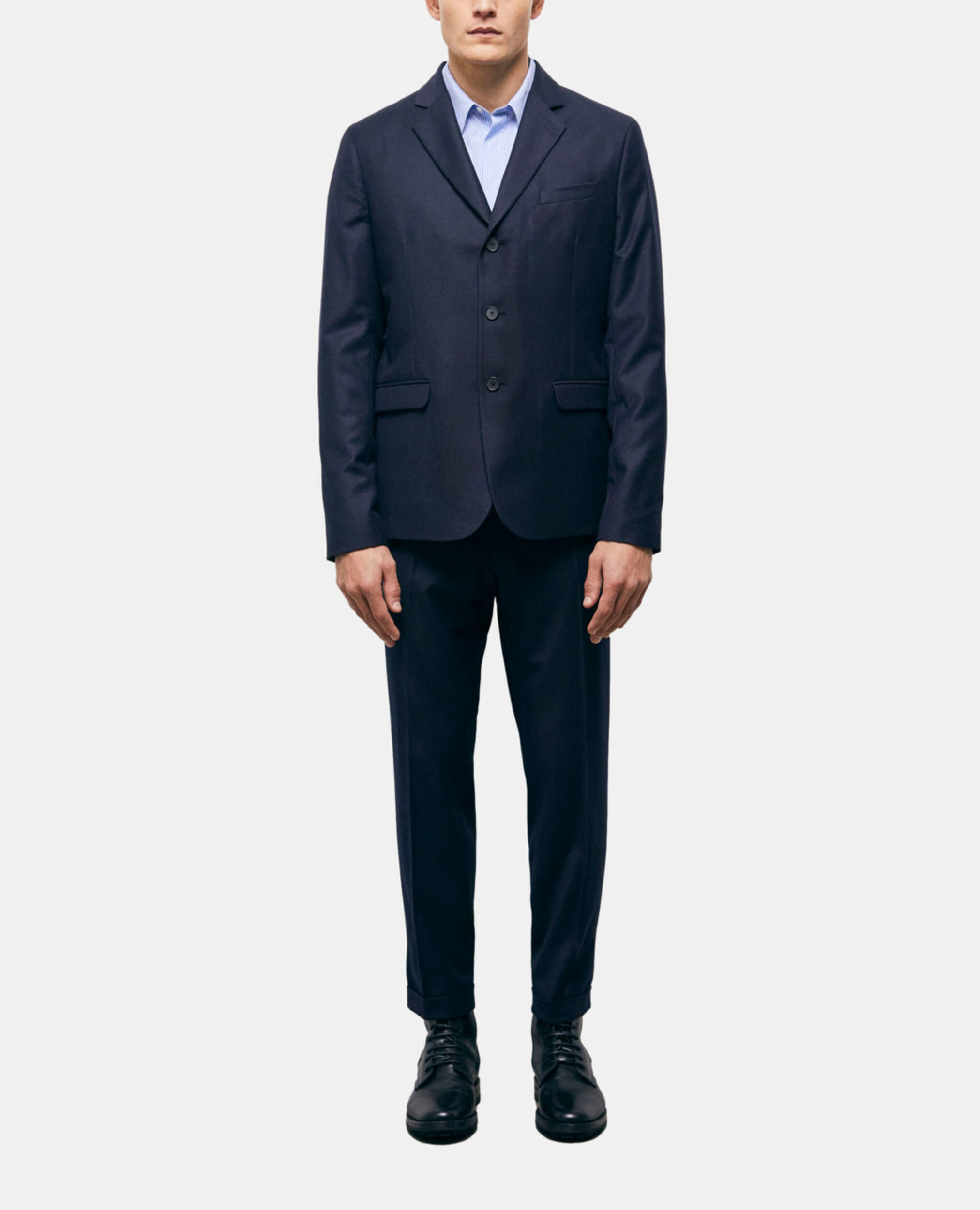 Chaqueta traje lana azul marino, NAVY, hi-res image number null