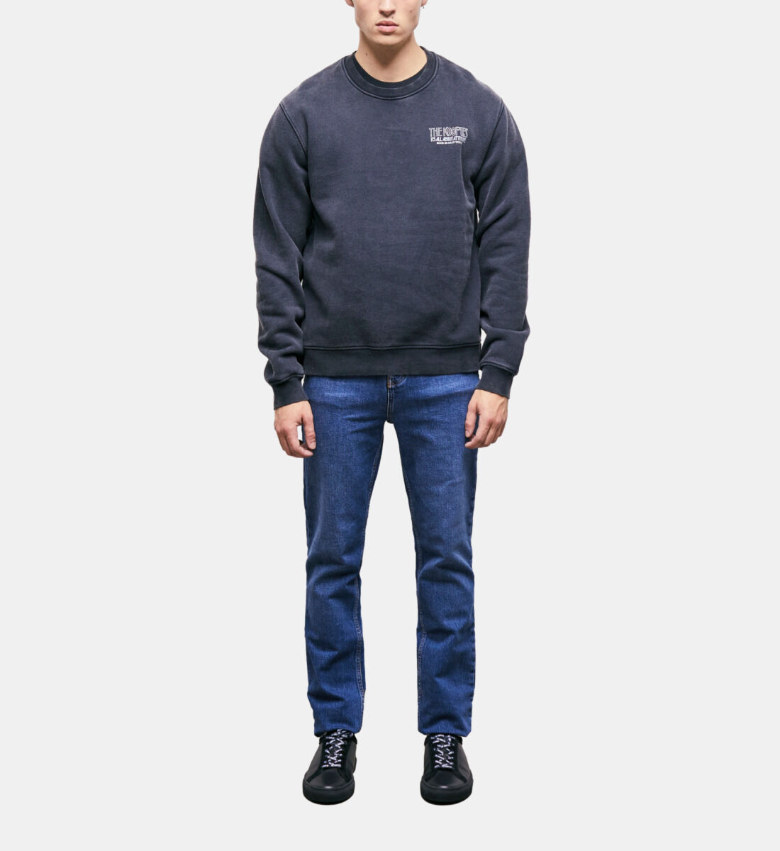 Black printed sweatshirt The Kooples
