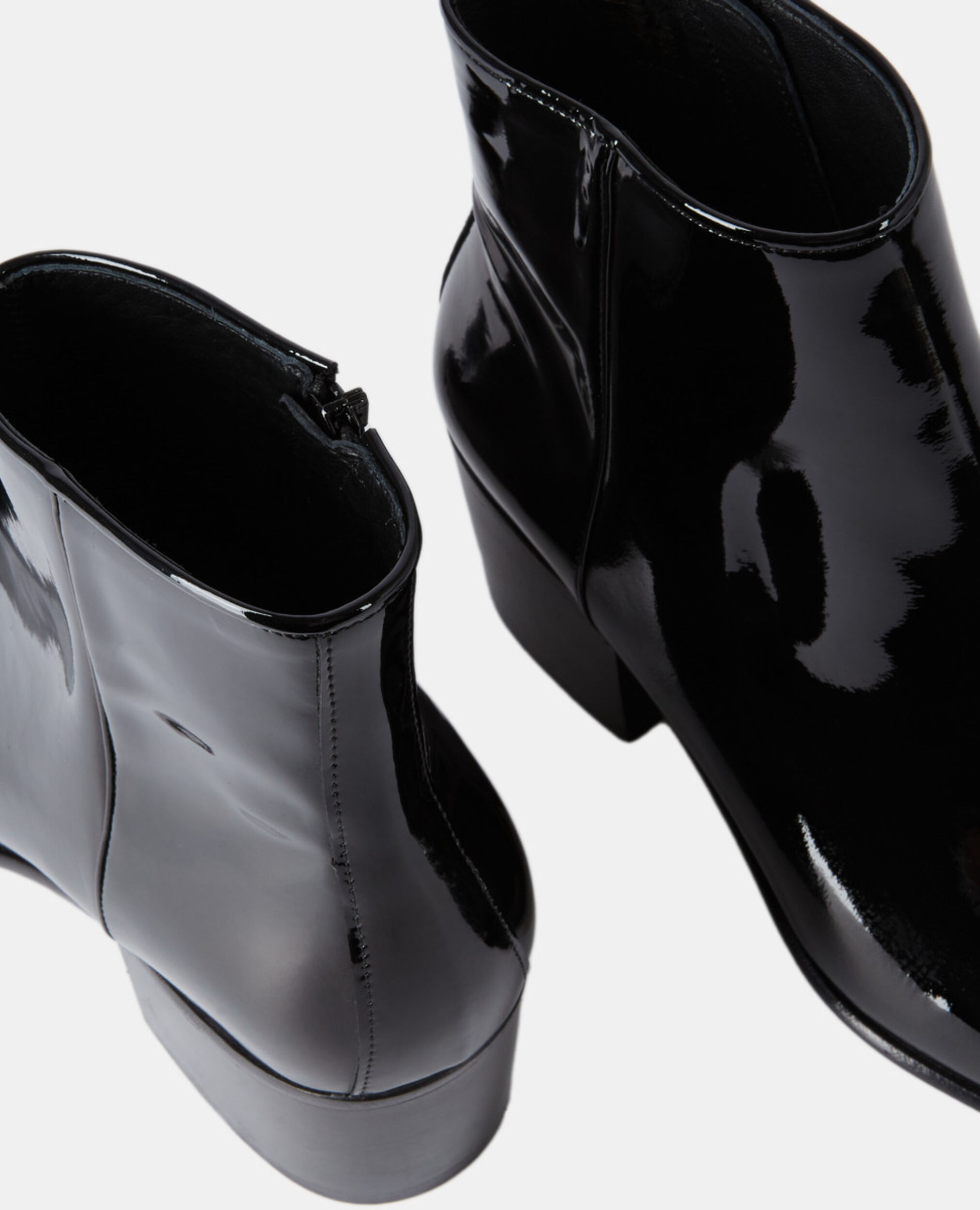 Boots à talons en vinyle noires, BLACK, hi-res image number null
