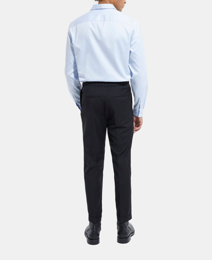 chemise col classsique bleue